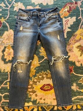 Silver Jeans Suki Distressed Skinny Jeans